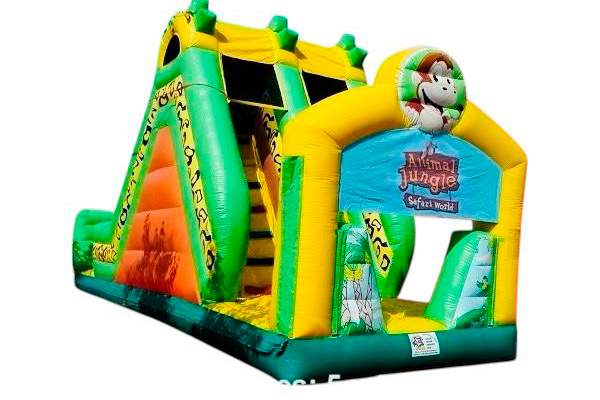 2 castillos con tobogan jungla