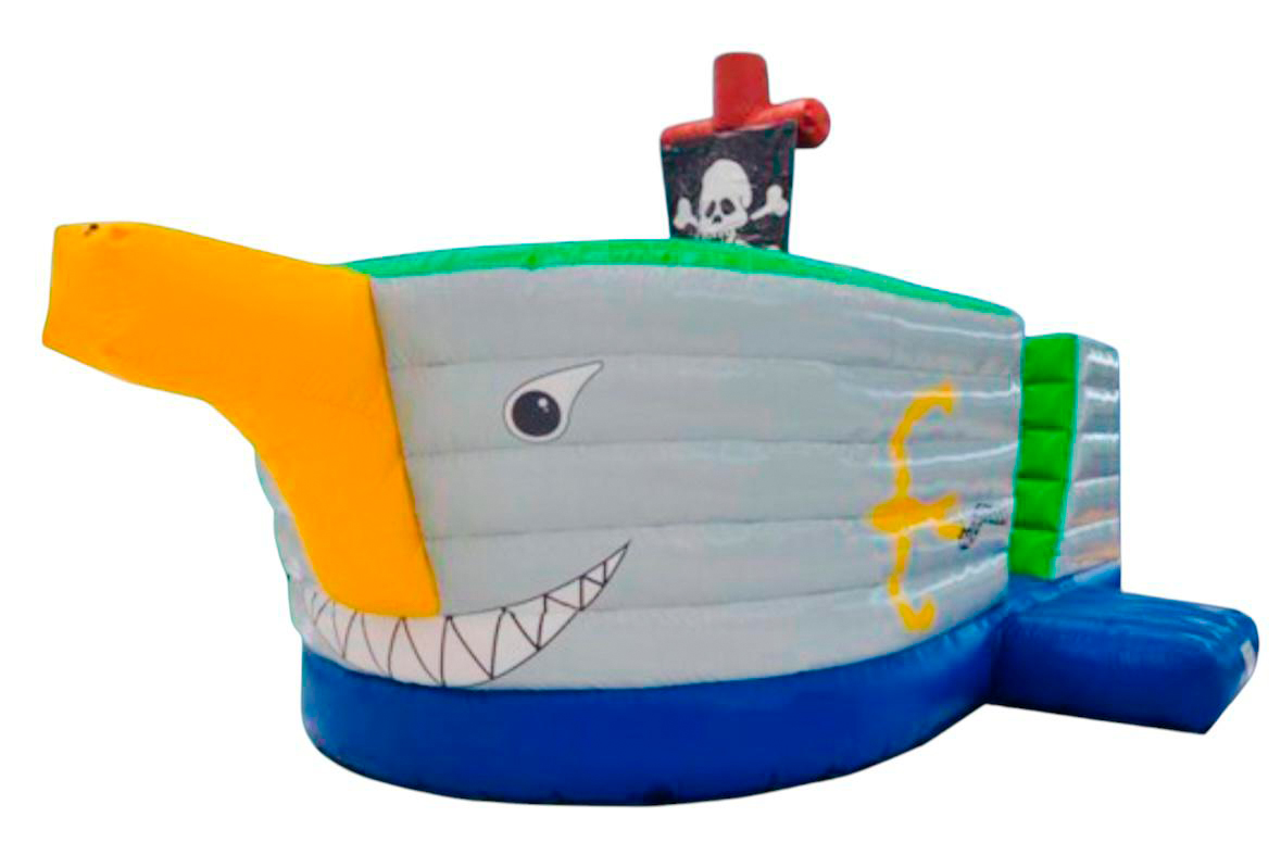 4 castillos con tobogan barco tiburon