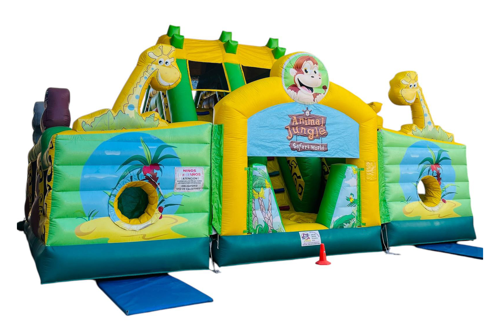 6 castillos con tobogan la jungla copia