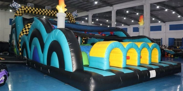 hinchable azul amarillo hinchable azul amarillo