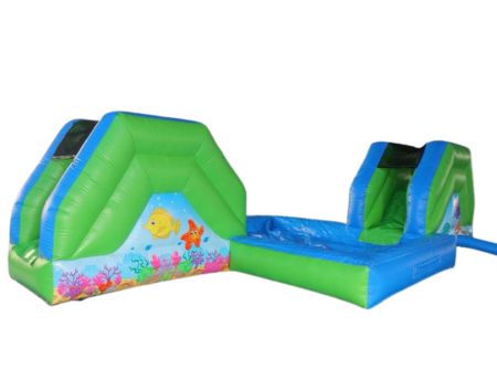 castillo hinchable tobogan doble infantil magic john